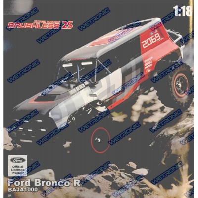 MJX Hyper GO H18P Ford Bronco R 1/18 Brushless Crawler - RTR