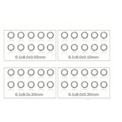 MR33 Shim Washer Set 6mm 0.05 / 0.1 / 0.2 / 0.3mm (10ea)