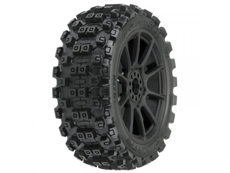 Proline Badlands MX M2 1:8 Buggy Banden op Zwarte Mach 10 Velgen 2st