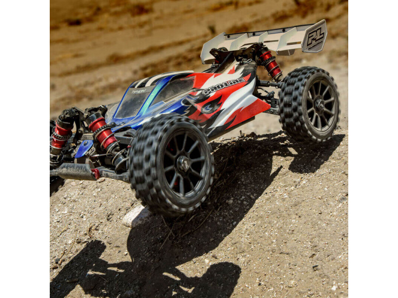 Proline Badlands MX M2 1:8 Buggy Banden op Zwarte Mach 10 Velgen 2st