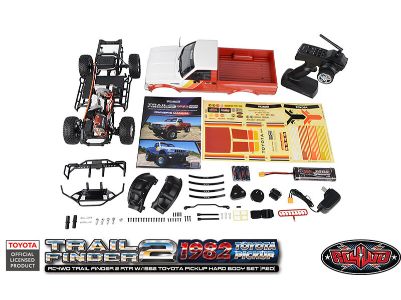 RC4WD Trail Finder 2 Toyota Pickup 1982 1/10 RTR - Rood