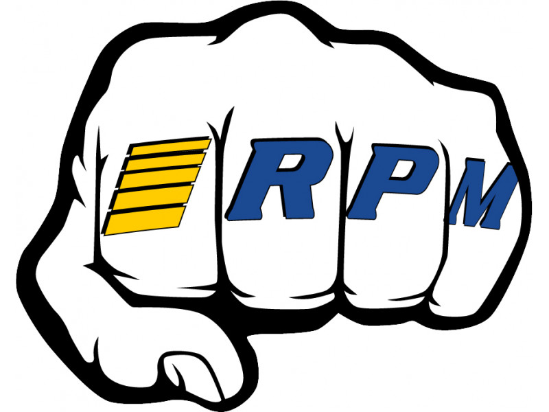 RPM Fist Logo Sticker Vellen - RPM70020