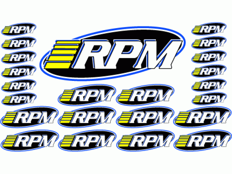 RPM Pro Logo Sticker Set