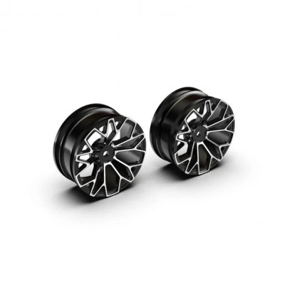 Rlaarlo Alu Rims Black 2pcs for AK-787 / AK-917 - R10149-BK