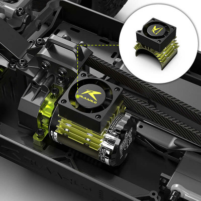 Rlaarlo Alu Motor Heat Sink and Cooling Fan 28mm/36mm - RRZ065