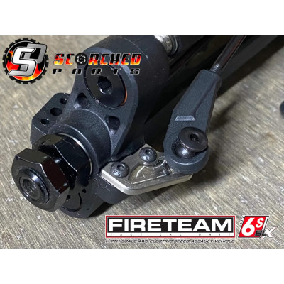 Titanium Steering Stub Platen voor Arrma Fireteam