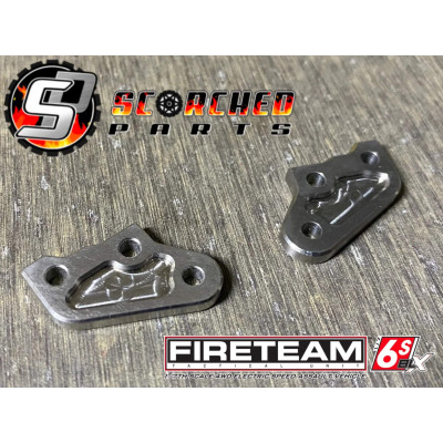 Titanium Steering Stub Plates for Arrma Fireteam