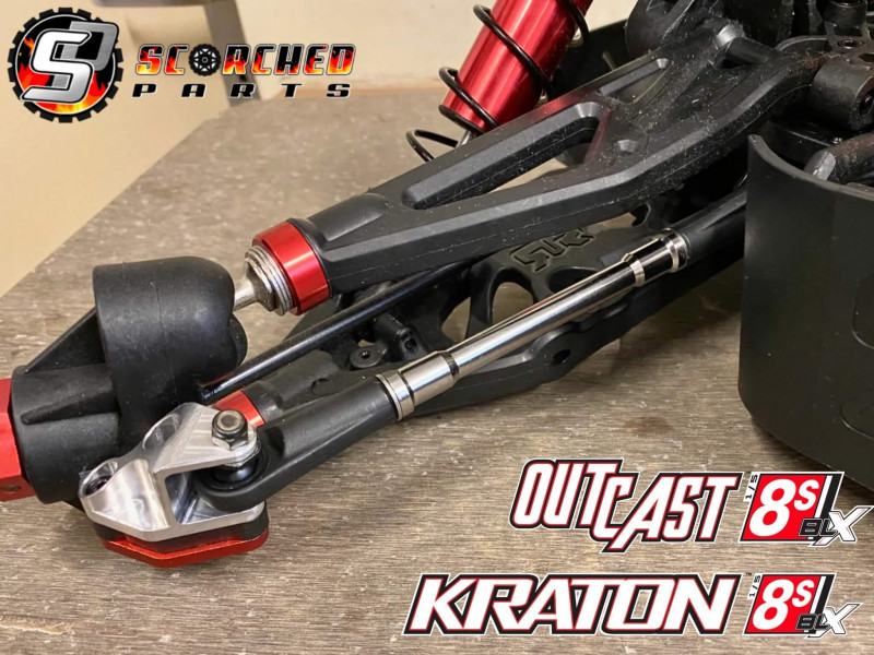 Scorched Titanium Stangen - ARRMA Kraton/Outcast 8S