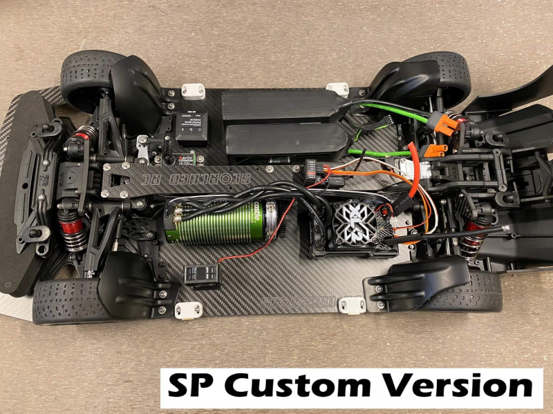 Carbon Fibre GT width Chassis voor ARRMA Speedrun - SPC Edition