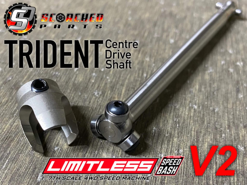 Trident Titanium Centre Drive Shaft 116mm - Limitless V2