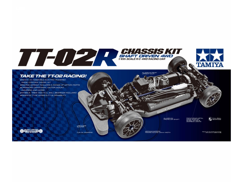 Tamiya TT-02R 1/10 Chassis Kit met Certificaat