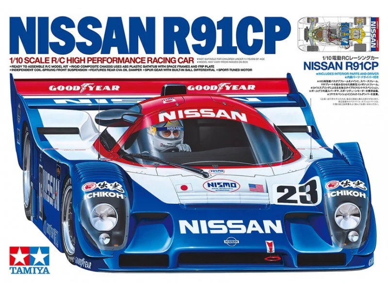 Tamiya Nissan R91CP Group C 1/10 RC Bouwpakket - 2WD