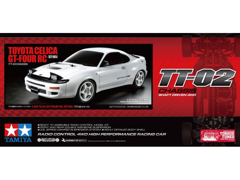 Tamiya Toyota Celica GT-Four (ST185) 1/10 TT-02 - Bouwpakket