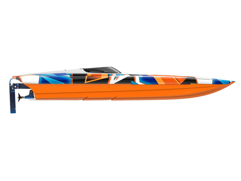 Traxxas DDCB M41 Catamaran Race Boot 80km/u+ met TSM - Oranje