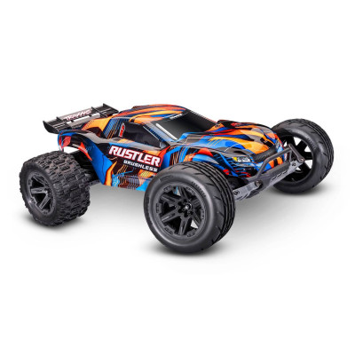 Traxxas Rustler VX3 2WD Brushless Stadium Truck RTR - Orange