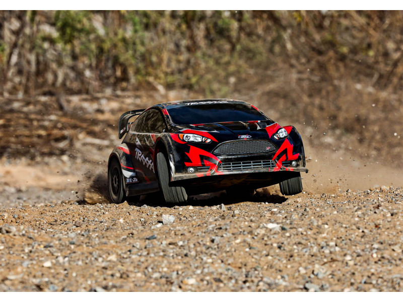 Traxxas Ford Fiesta ST Rally BL-2S 4X4 1/10 - Rood