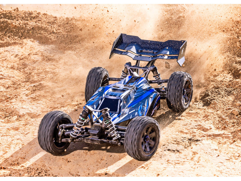 Traxxas Jato 4X4 BL-2S Brushless Buggy 1/8 RTR - Blauw