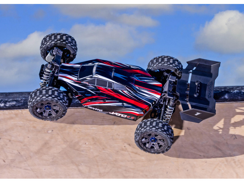 Traxxas Jato 4X4 BL-2S Brushless Buggy 1/8 RTR - Rood