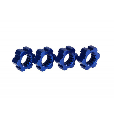 Traxxas Blauwe Aluminium Wiel Hubs Hex 4st - TRX7756X