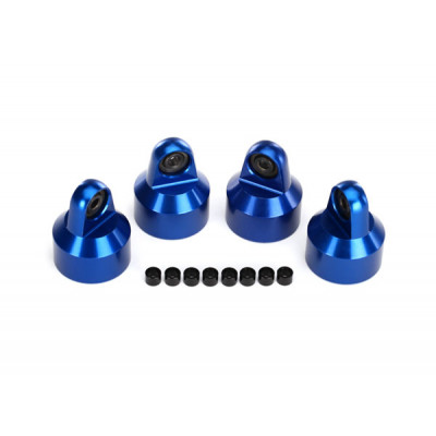 Traxxas Blauw Aluminium Shock Caps 4st - TRX7764A