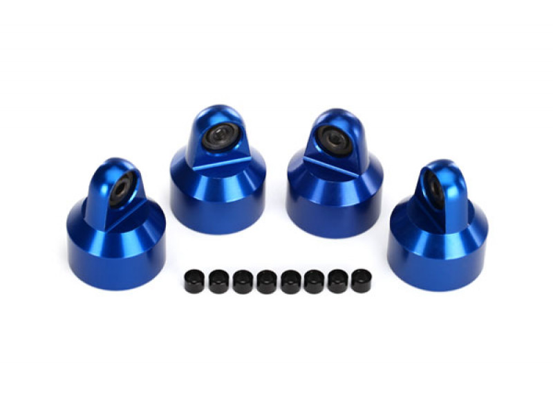 Traxxas Blauw Aluminium Shock Caps 4st - TRX7764A