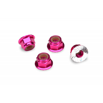 Traxxas Alu Wheel Nuts 4mm Pink 4pcs - TRX1747P