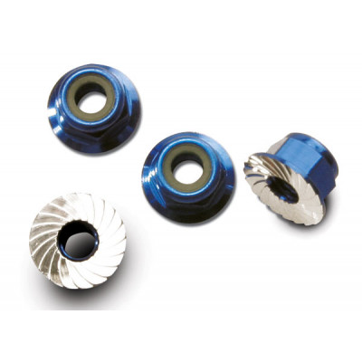 Traxxas Alu Wheel Nuts 4mm Blue 4pcs - TRX1747R