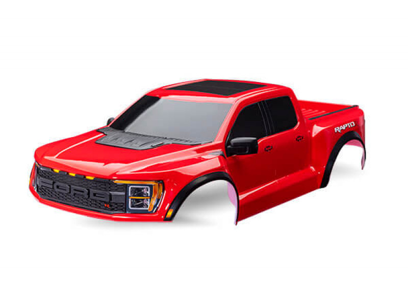 Traxxas Body Ford Raptor R Compleet Rood - TRX10112-RED