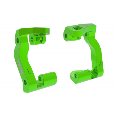 Traxxas Aluminium Casterblokken (C-hubs) 6061-T6 - Groen - TRX10733