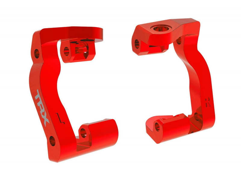 Traxxas Aluminium Casterblokken (C-hubs) 6061-T6 - Rood - TRX10733