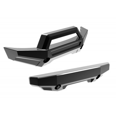 Traxxas Mini Maxx Bumper Set - Zwart Chroom - TRX10735