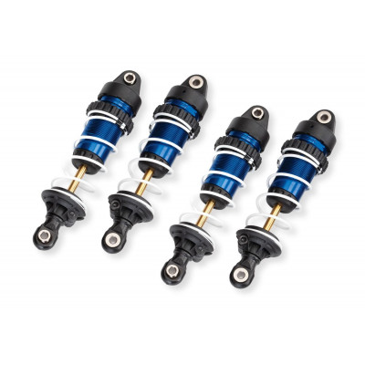 Traxxas Aluminium GTR Schokdempers (lang) 4 stuks - Blauw - TRX10765