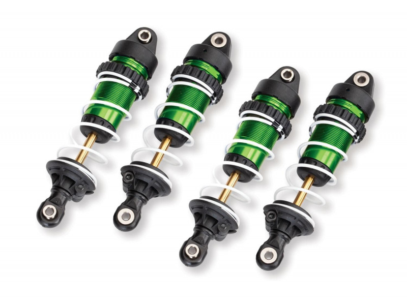 Traxxas Aluminium GTR Schokdempers (lang) 4 stuks - Groen - TRX10765