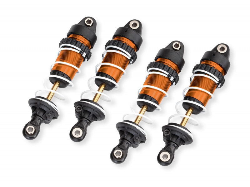 Traxxas Aluminium GTR Schokdempers (lang) 4 stuks - Oranje - TRX10765