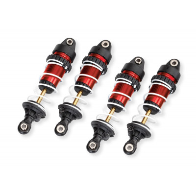 Traxxas Aluminium GTR Schokdempers (lang) 4 stuks - Rood - TRX10765