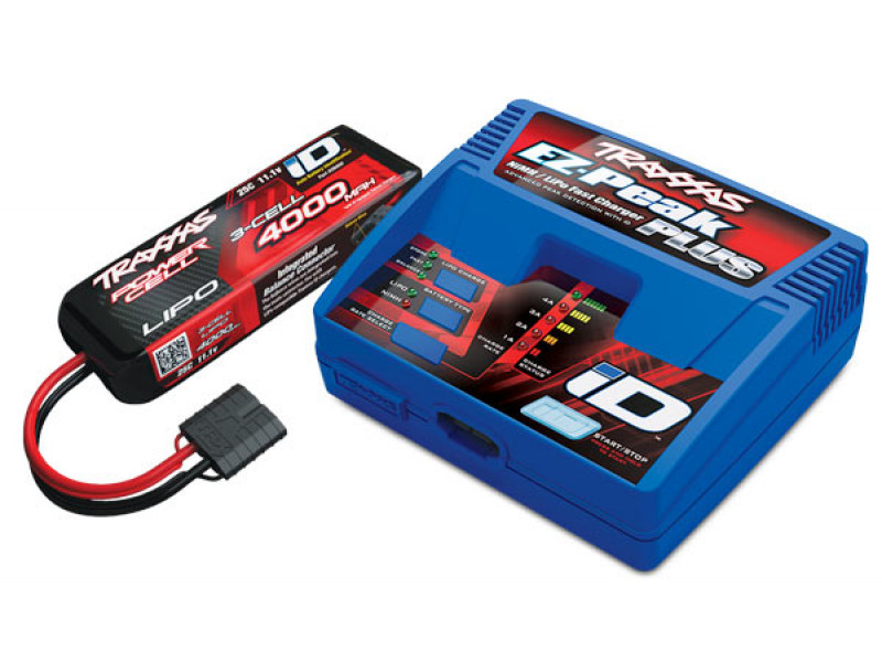 Traxxas Completer Pack ID Lader & 11.1 4000mAh LiPO TRX2994