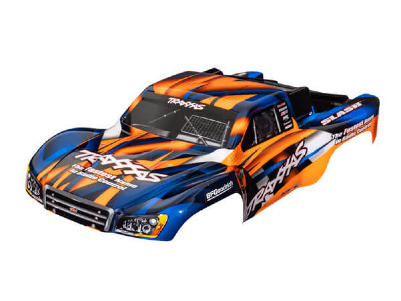 Traxxas Slash 2WD Orange and Blue Body - TRX5851T