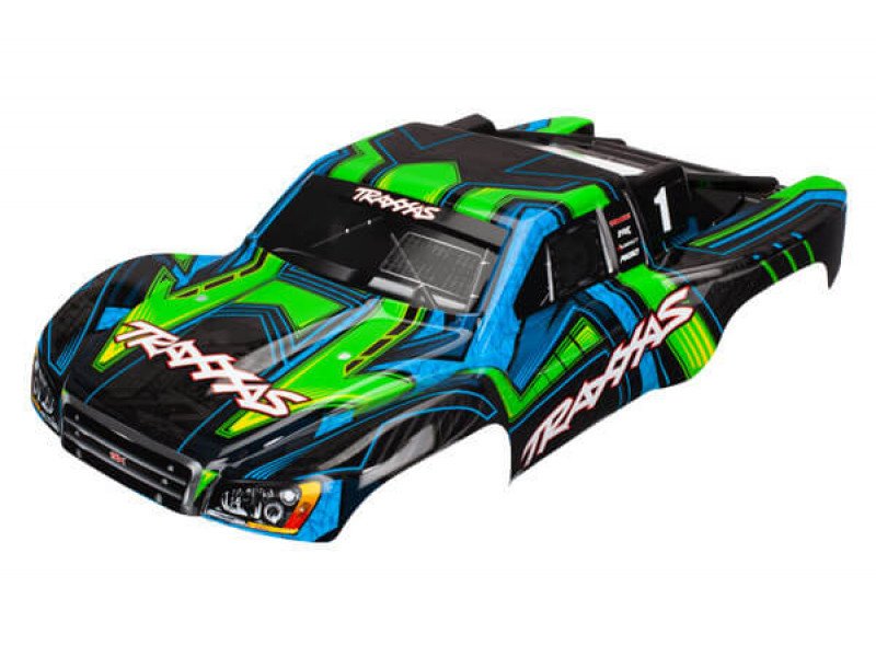 Traxxas SSlash 4X4 Ultimate Green and Blue Body - TRX6844X