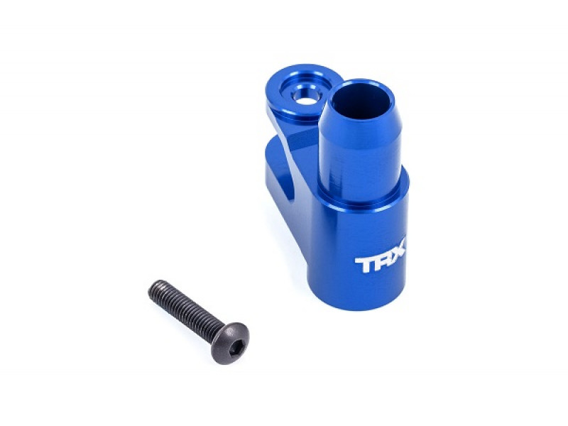 Traxxas Servo horn, steering, 6061-T6 aluminum (blue-anodized)