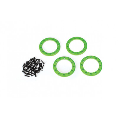 Traxxas TRX-4 1.9" Beadlock Rings Green Aluminium 4pcs - TRX8169G