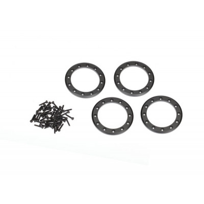 Traxxas TRX-4 1.9" Beadlock Rings Black Aluminium 4pcs - TRX8169T