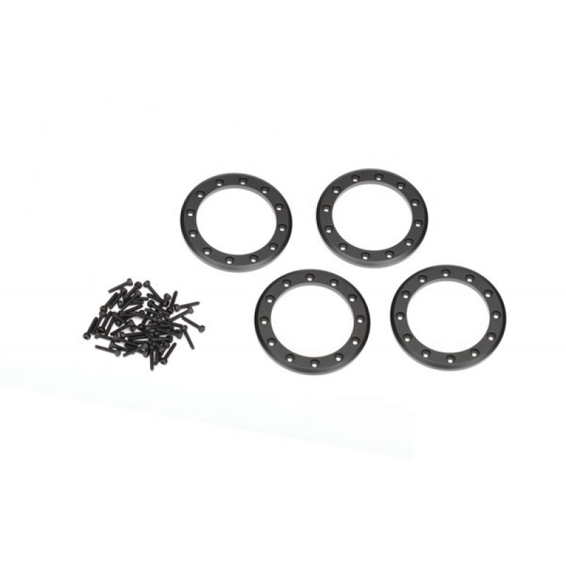 Traxxas TRX-4 1.9" Beadlock Rings Black Aluminium 4pcs TRX8169T
