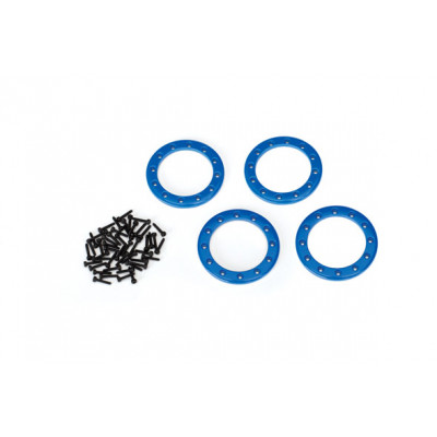 Traxxas TRX-4 1.9" Beadlock Rings Blue Aluminium 4pcs - TRX8169X