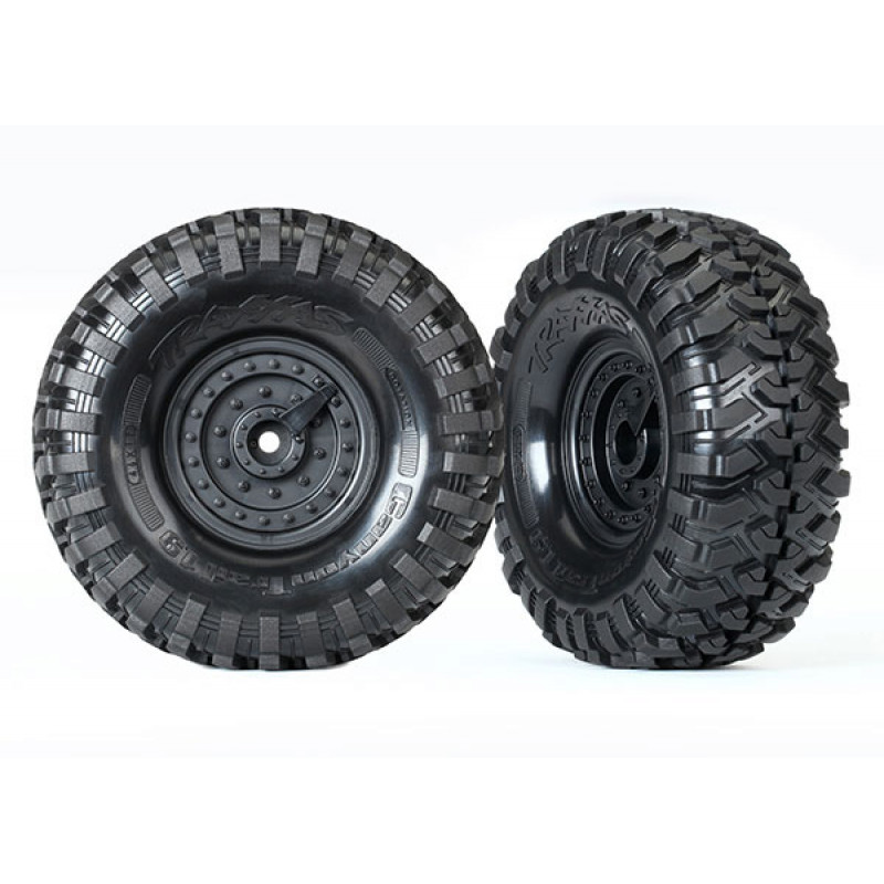 Traxxas TRX-4 Tactical Wheels with Canyon Trail 1.9" Tyres set TRX8273