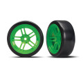 Traxxas Green Front Drift Tires 1.9" for 4-Tec - TRX8376G