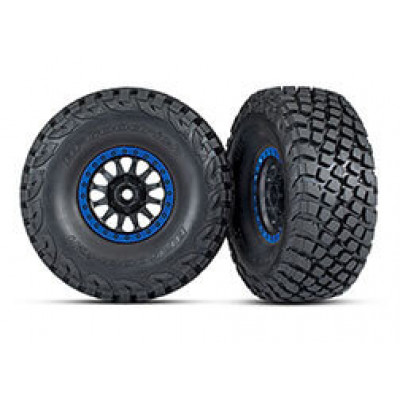 Traxxas Banden (Method Race Wheels, blauw) Baja KR3 - TRX8474X