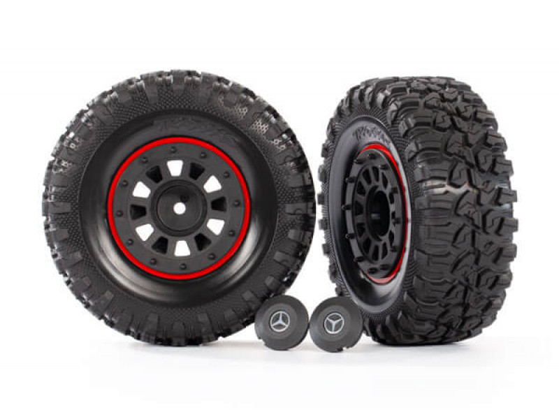 Traxxas Tires (2.2" black wheels, Canyon RT), 2pcs - TRX8874