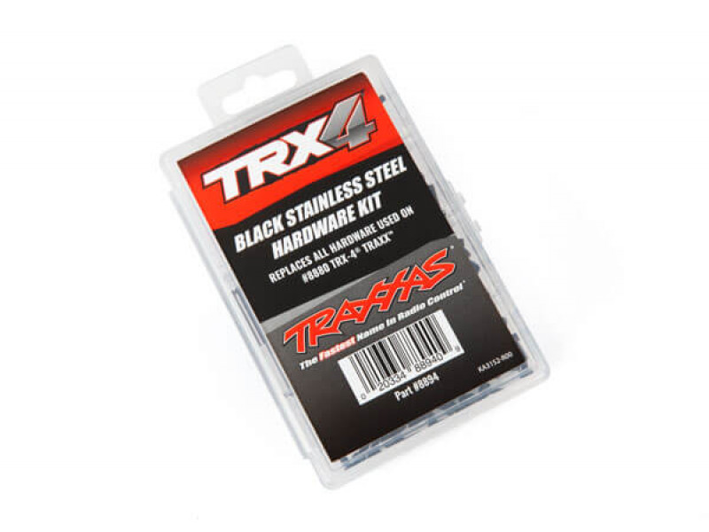 Traxxas Hardware kit, zwart, TRX-4 Traxx - TRX8894 
