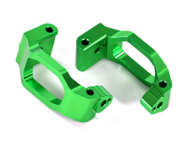 Traxxas Caster blocks, 6061-T6 Alu, groen, 2st - TRX8932G