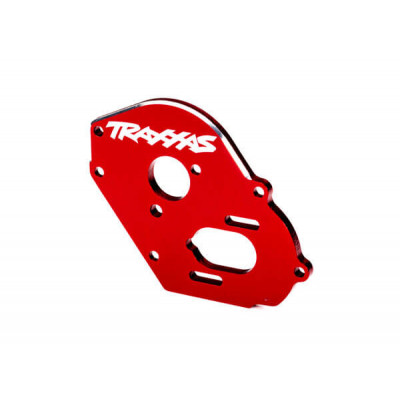Traxxas Alu, Plaat, motor, rood (4mm dik) - TRX9490R